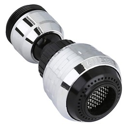 SinkTastic 360-Degree Swivel Aerator and Sprayer with Black and Chrome Finish