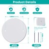 Wuno Shop 6 Pcs Smoke Detecte Cover Plate, 5 Inch