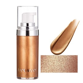 Mysense Body Contour Highlighter Makeup Set,Face Body Illuminator,Liquid Highlighter Makeup Moisturizing Face Luminizer,Waterproof Smooth Shine Shimmer Glow Foundation - Bronzer Body & Face(#3 Bronze Gold)