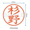 シャチハタ 印鑑 ハンコ ネーム9 XL-9 印面9.5ミリ 杉野