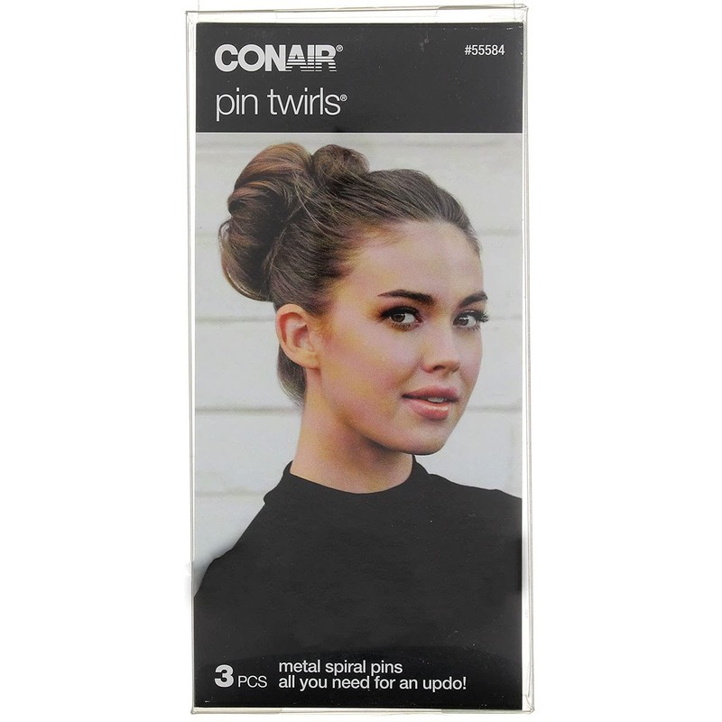 Conair Pin Twirls Firm Hold Metal Pins, 3 ct