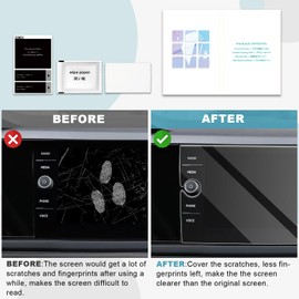 CDEFG Kompatibel mit VW Polo AW Taigo 2022 2023 2024 Navigation Schutzfolie Tempered Glas 9H Kratzfest 8 Zoll GPS Transparent Displayschutzfolie Auto Navi Folie Zubehör (8 Zoll)