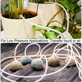 M METERXITY Clear Vinyl Hoses - PVC Hose Application for Water Transfer (18 mm ID 21 mm AD 3 ft)