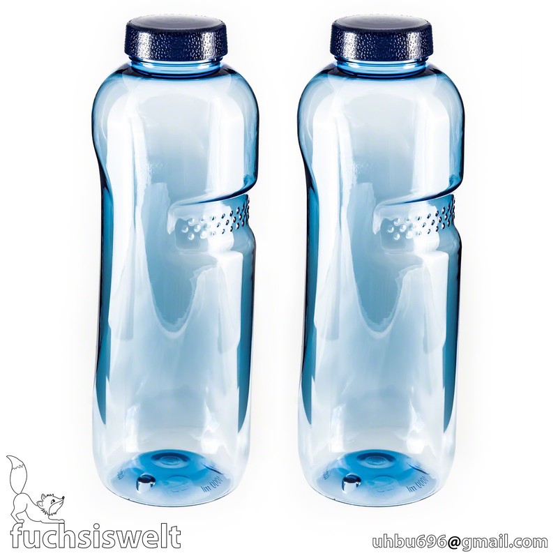 Greiner 2 x 1 Litre Tritan Water Bottle with 2