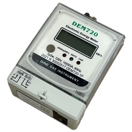 DAE DEM720-1P Electric kWh Submeter, RS485, 1P2W(1 Hot wire, 1 Neutral), 120v, 50A, Internal CT