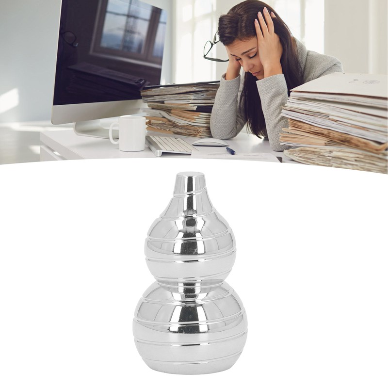 Gourd Shaped Metal Rotating Top Toy Aluminum Alloy Anxiety Reducer
