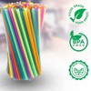 100Pcs Fluorescent Plastic Straws, Plastique for Kids' Milkshakes, Birthday Parties,