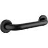 12" Matte Black Restroom Grab Bar - Stainless Steel Bathroom