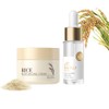 Set Cuidado Piel Crema Hidratante Facial Arroz Suero Productos Combate
