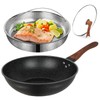 Nonstick Wok with Lid, 13 Inch Woks & Stir-fry Pan