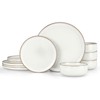 Herogo 12 Pieces Stoneware Dinnerware Dishes Set for 4, Kitchen