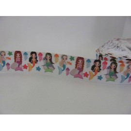 Mermaid Jelly Fish 7/8 inch Grosgrain Ribbon