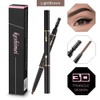 Eyebrow Pencil 2 Packs, Waterproof Smudge-Proof Brow Pencil with Brow