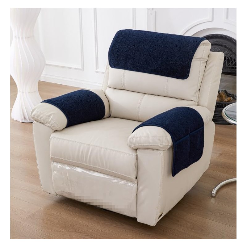Yogsey 3 Pcs/Set Recliner Covers Armrest Covers for Recliner Chair