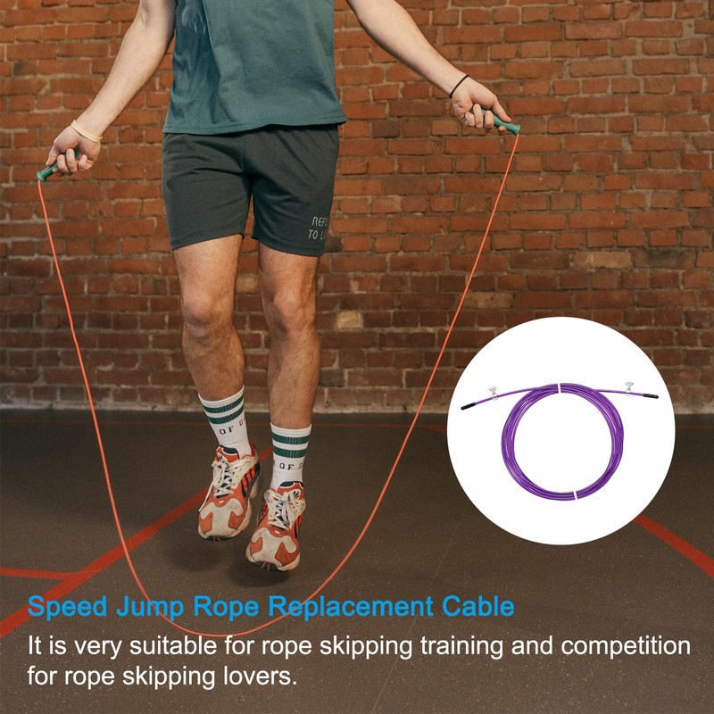 PATIKIL 10 ft Speed Skipping Rope Replacement Cable 3 Pieces