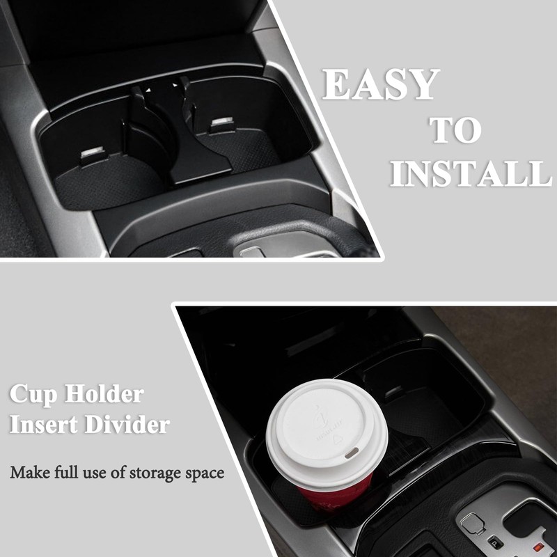 Covnikyer Cup Holder Insert Compatible with Toyota 4Runner 2003-2009 Replacement