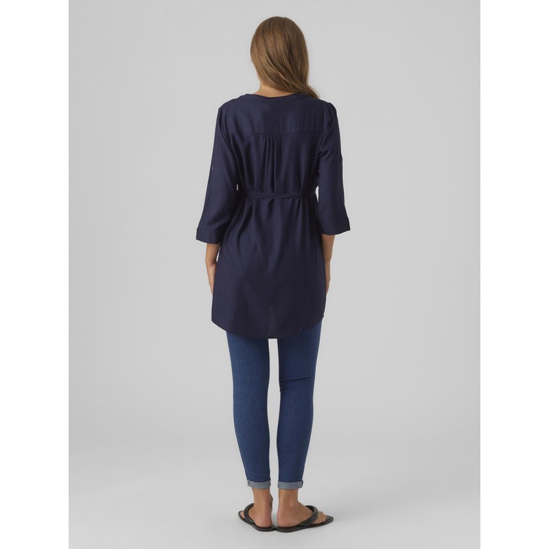 MAMALICIOUS Damen Mlmercy 3/4 Woven Tunic Noos Eco A. Tunika
