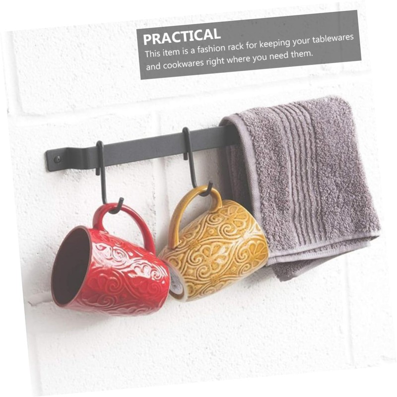 MAGICLULU Kitchen Wall Holder 1pc Iron Cup Rack 10 Hooks