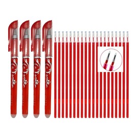 Generico Erasable Gel Pen 4 Red Refills 20 Red Refills 0.5 Bullet Tip