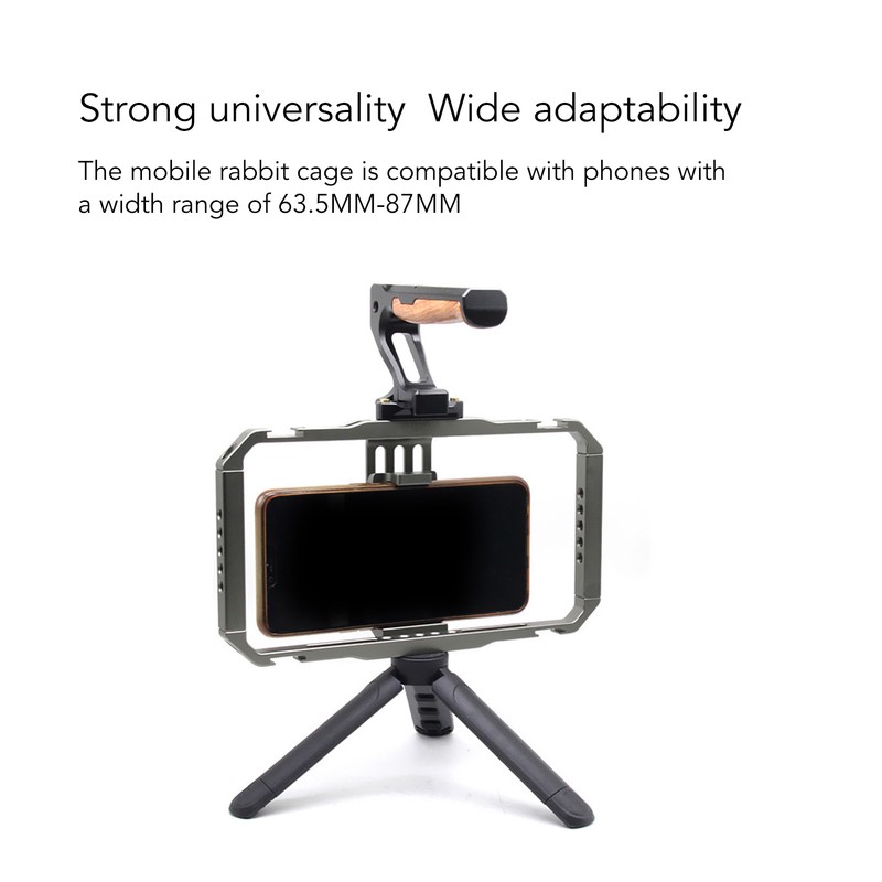 Smartphone Video Rig Camera Cage Phone Video Stabilizer Grip Vlogging