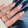 French Tip False Nails - Press on Nails Short Almond