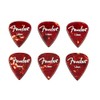 Fender/Aero Acrylic Picks 6-count 1.5mm Medium Fender [Set of 6]