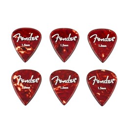 Fender/Aero Acrylic Picks 6-count 1.5mm Medium Fender [Set of 6]