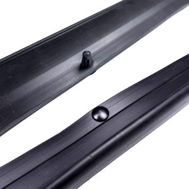 4PCS Front Rear Door Lower Rubber Weatherstrip Seal Trim Compatible with Ford F250 F350 F450 F550 Super Duty 1999-2016,Ford Excursion 2000-2005,Replace F81Z-2520758-AA 1C3Z-26253A24-A
