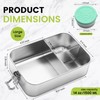 Awaiymi Bento Lunch Box Stainless Steel 1500ml Metal Bento Lunch