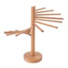 Collapsible Pasta Drying Rack 18 Bars Wooden Spaghetti Stand Dryer