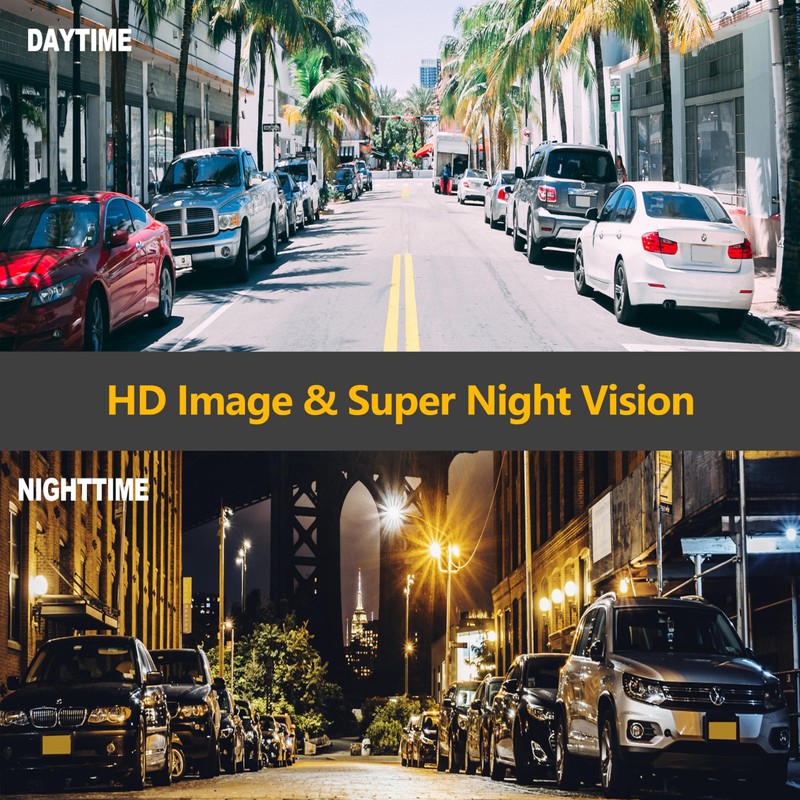 Backup Camera for Car, Metal Housing 170°Wide View Angle Rear/Side/Front