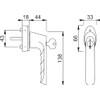 Hoppe Window Handle Brest with Sper Rzyli Sleeveless Golf 10765074