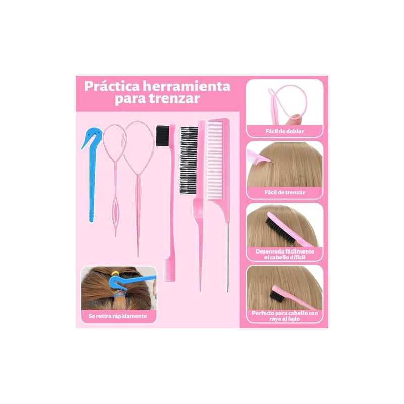 Set de Accesorios Para el Cabello, 1690 bandas de goma