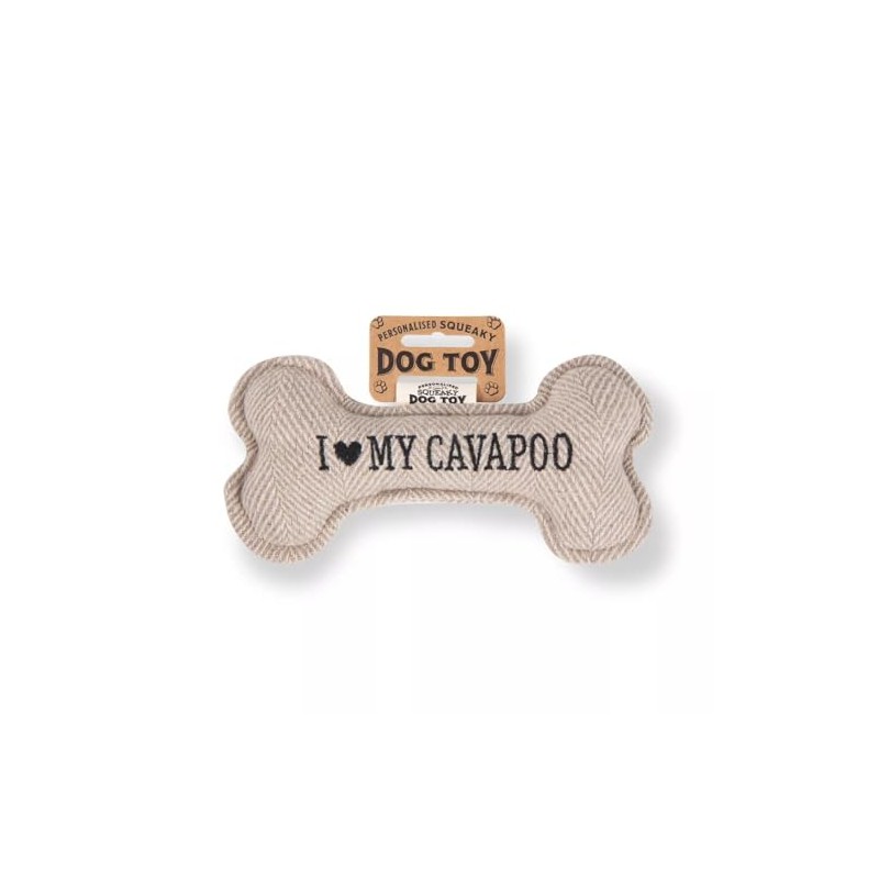 History & Heraldry Squeaky Dog Toy (I my Cavapoo)