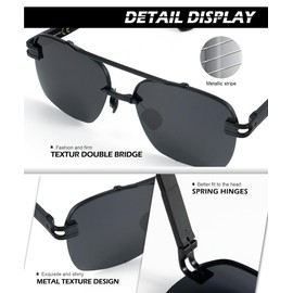 NSSIW Aviator Sunglasses for Men and Women, Polarized Sunglasses with UV 400 Protection, Sun Glasses for Driving Fishing
