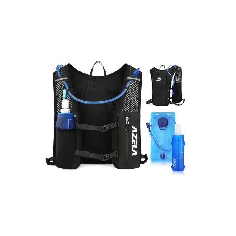 Running Vest with Water Bottle Soft 500 ml & 2L