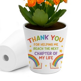 RED OCEAN Thank You Teacher Gifts Flower Pot Novelty Gift For Teaching Assistant Teacher Leaving Going Away Retirement Appreciation Gifts For From Student Kids