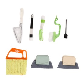 8 Pieces Car Cleaning Brush Set Handheld Dust Remove Brushes for Air Vent Crevice Door Window Track