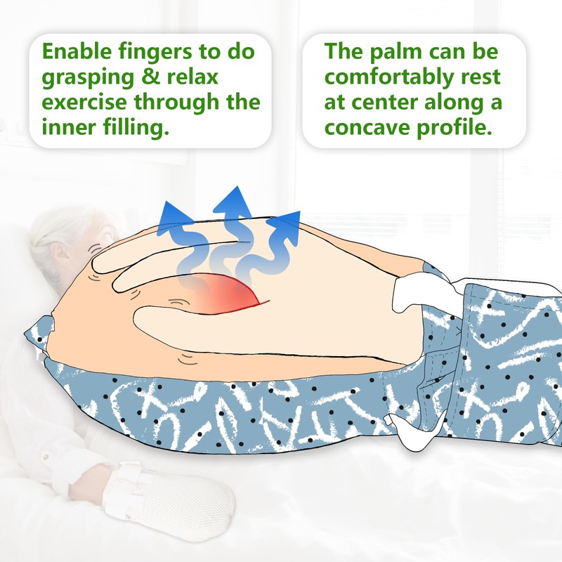 WASHINBED Dementia Restraint Gloves with Colorful Patterns-2 PCS- Reusable,Comfortable and