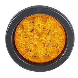 Federal Signal 607123-02SB SignalTech Amber 4" Round LED Light (Random Flashing Light Kit)