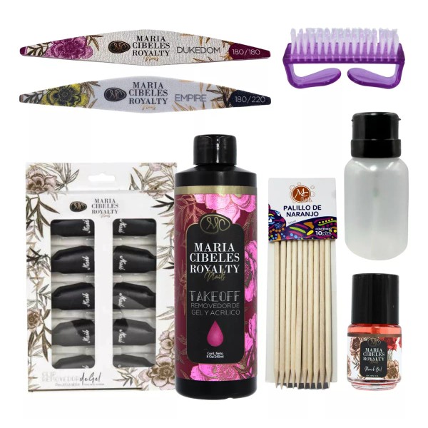Maria Cibeles Royalty Set Completo Removedor De Gel Para Uñas