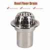 Roof Floor Drain Stainless Steel Non Blocking Balcony Outdoor Rain