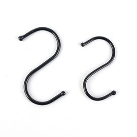 S-shaped ring black 10P small/medium 3ea