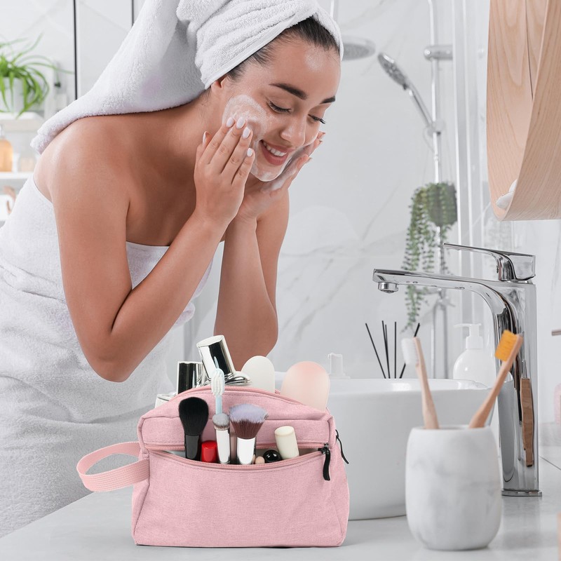 Aucuu Toiletry Bag for Men and Women, Travel Wash Bag,