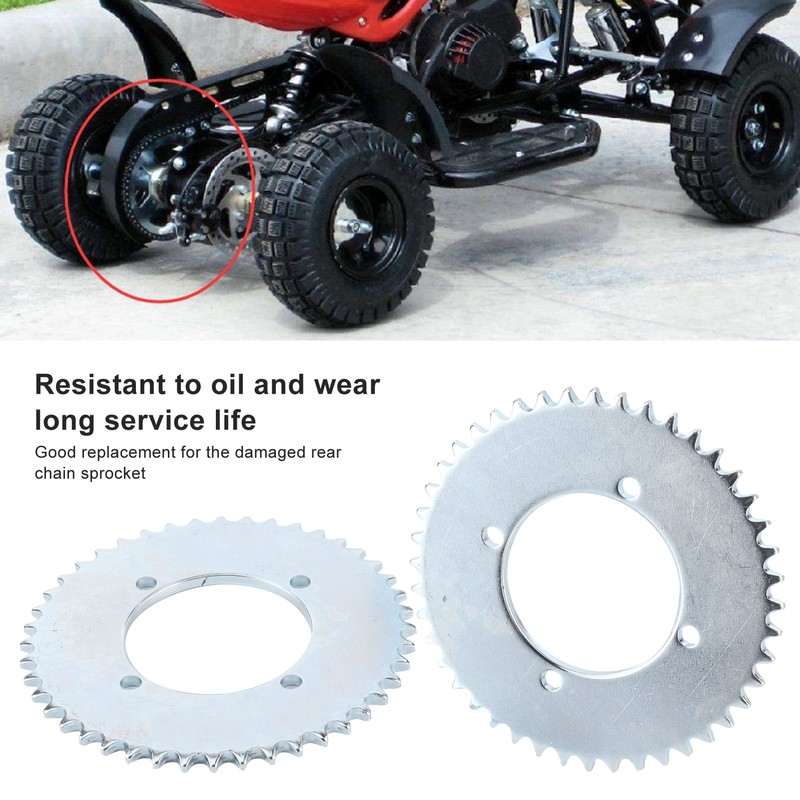 Pair of T8F 44T 2.1in Rear Chain Sprocket for 43cc