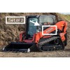 KUBOTA Skid Steer Excavator VINYL DECAL STICKER -WHITE w/ black