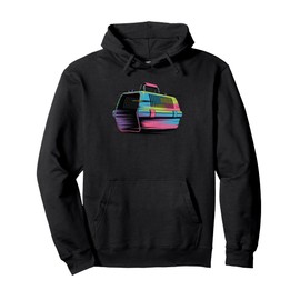 Glitch Art Pet Carrier Dog Rescue Dogs Cat Rescuer Puppy Pullover Hoodie