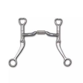 Myler Flat Shank Low Port Comfort Snaffle Bit MB 04 - 4 3/4"