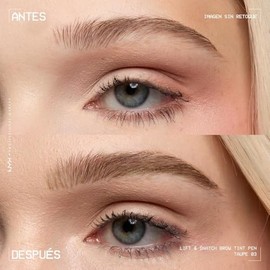NYX Professional Makeup, Lift and Snatch, Plumín de cejas, Tono Taupe