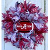 24" Diameter Round University of Alabama Football Wreath, Ribbon and